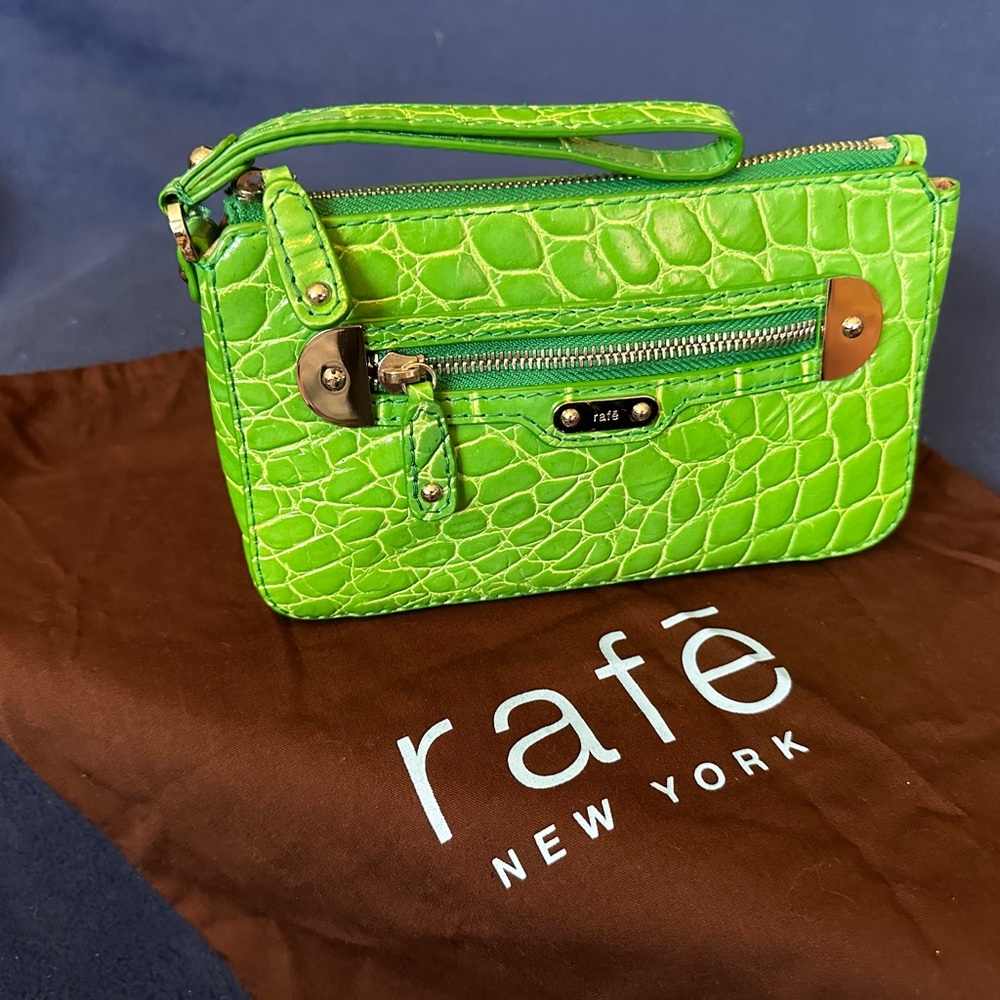 Rafē Lime Green Wrist Bag